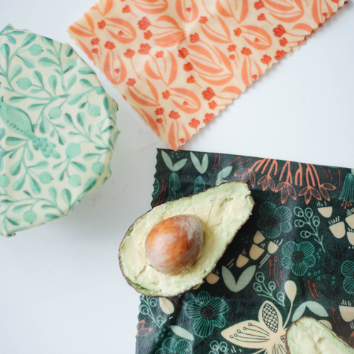 Beeswax food wraps made in Hamilton 