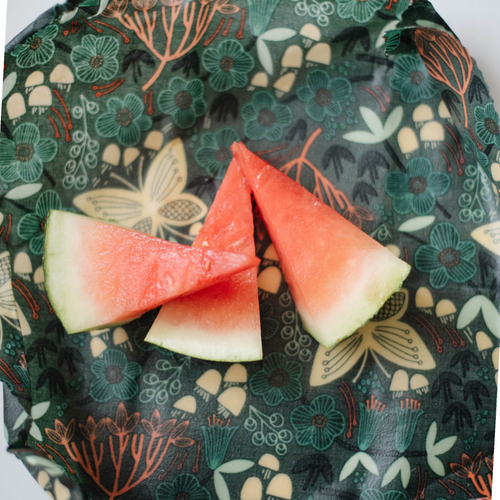 Best Beeswax food wraps with watermelon, made in Hamilton 